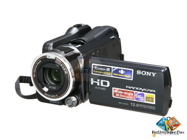 Sony Camcorder HDR*XR550 240GB with 12 Mega Pixel available for sale - 1