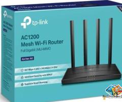 TP Link AC1200 Mbps Archer A6 Smart WiFi, 5GHz  Wireless Router / 1