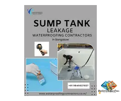 Sump Tank Leakage Waterproofing Contractors in Bangalore