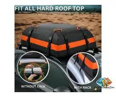 Automaze Car Roof Bag Rooftop top Cargo Carrier Bag 15 Cubic feet Waterproof for All Cars