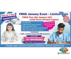 FMGE Pass this January with result Score focused support