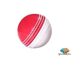 Soft core Incredible Cricket Ball Synthetic Indoor (Ball Red & White) – Hand Stitched Six (6) Ba