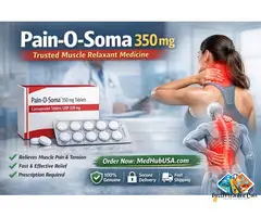 Buy Pain-O-Soma 350 mg Online at MedHub USA – Trusted Muscle Relaxant for Effective Pain Relief