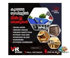 Top Quality Gypsum board ceiling work Thrissur Chalakudy Irinjalakuda Chavakkad Guruvayur