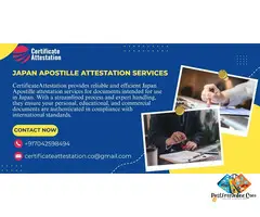 CertificateAttestation Provides Japan Apostille Attestation Services