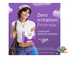 Buy leak-proof Comfort period panties for heavy flow protection | Disposable and toxic-free.