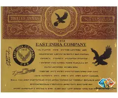 Very Old East India Company 1818 stamp paper