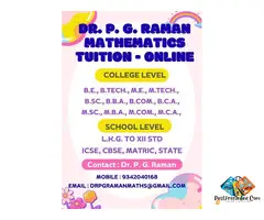 Dr P G Raman Institute of Mathematics