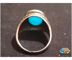 Vintage Sky Blue Sulemani or Some other type of Function Rare Stone Men's Ring