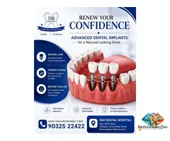 Advanced Dental Implants at SSR Dental Hospital|Best Dental Hospital in Rajahmundry