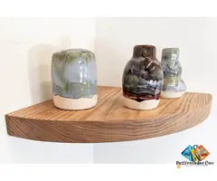 Wooden Corner Shelf Modern Solutions for Small Spaces
