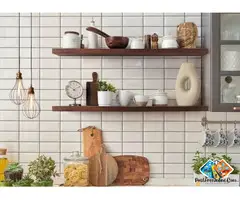 Wood Floating Shelves Elegance for Stylish Storage