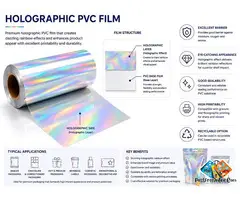 Holographic PVC Film for Packa***g Supplier in Hyderabad