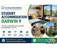 Student Rooms Available in Darwin – Near Charles Darwin University