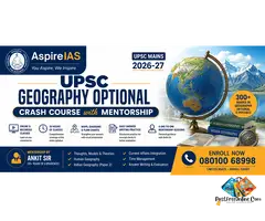 UPSC Geography Optional Crash Course with Mentorship