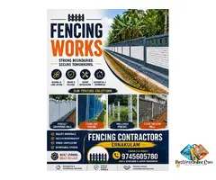 Excellent Quality Fencing Works Ernakulam Kochi Pe***bavoor Edappally Aluva Angamaly