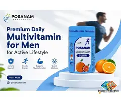Premium Daily Multivitamin for Men for Active Lifestyle