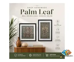 Shop Handmade Palm Leaf Wall Decor & Wall Han***g Online