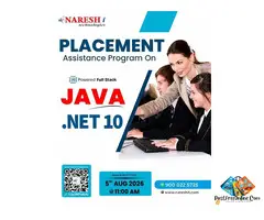 Placement Assistance Program on Full Stack JAVA &.NET @ 11:00 AM (IST) From 05th Aug 2026