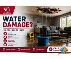 Trusted Emergency Water Damage Services Carson CA – 90 Degrees Restoration