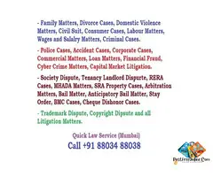 All Legal Services for Individual and Corporates.