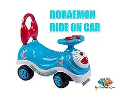 Doraemon Rider Magic Car for Kids – Music & Lights Push Ride-On, Frog Scooter, Tricycle & No