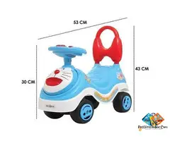 Doraemon Rider Magic Car for Kids – Music & Lights Push Ride-On, Frog Scooter, Tricycle & No