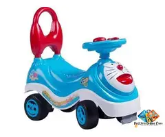 Doraemon Rider Magic Car for Kids – Music & Lights Push Ride-On, Frog Scooter, Tricycle & No