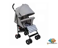 Linen Fabric S500 Baby Stroller 8 Wheel – Foldable Portable Stroller