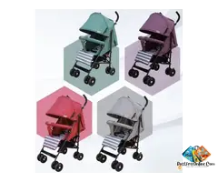 Linen Fabric S500 Baby Stroller 8 Wheel – Foldable Portable Stroller