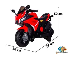 AT-1166(RED) Bike Battery Operated Ride On (Red) – Kids Electric Ride-On Motorcycle with LED Lights
