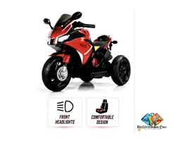 AT-1166(RED) Bike Battery Operated Ride On (Red) – Kids Electric Ride-On Motorcycle with LED Lights