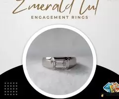 Sophisticated Emerald Cut Engagement Rings with Timeless Appeal / 1