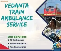 Vedanta Train Ambulance in Kolkata provides the best medical facilities to the patients / 1