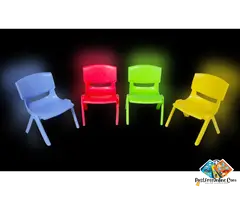Colorful Plastic Kids School Chair – Stackable & Durable