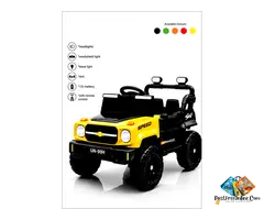 Chevrolet Jeep Battery Operated Ride On (Yellow) Kids Ride On Jeep – 12V 4WD Electric SUV for Kids