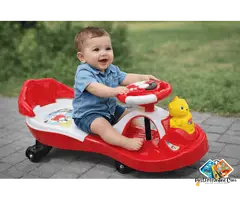 # Teddy Twister Magic Car – Red & Yellow | Swing Car for Kids
