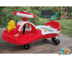 # Teddy Twister Magic Car – Red & Yellow | Swing Car for Kids