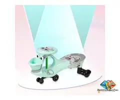 Magic Swing Car for Kids with Music & LED Lights – C. Green