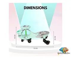 Magic Swing Car for Kids with Music & LED Lights – C. Green