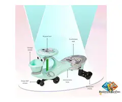 Magic Swing Car for Kids with Music & LED Lights – C. Green