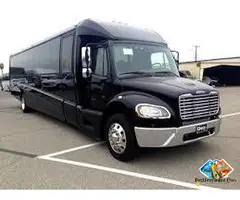 Limo Bus Inside Brooklyn