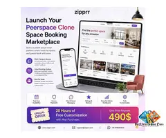 Does Zipprr's $490 Peerspace Clone Support Hourly Booking?
