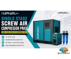 single stage screw air compressor price