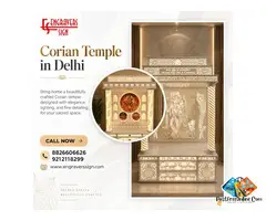 Corian Temple in Delhi with Contemporary Designs and Detailing
