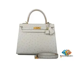 HERMES Kelly 25cm Bag Gris
