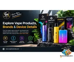 Explore Vape Products, Brands & Device Details