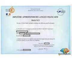 Buy French Language certificates for sale