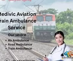 Medivic Aviation Train Ambulance in Patna Is Completely Customized As Per the Needs of the Patient / 1