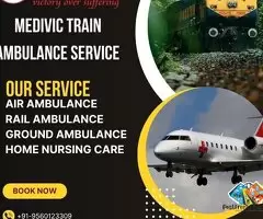 Choose Medivic Train Ambulance Service for Fast and Safe Patient Transfer in Jabalpur / 1